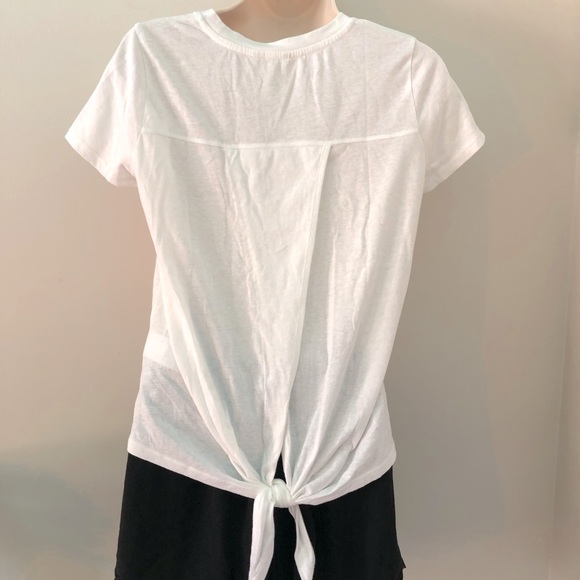 Madewell Knot Back T-Shirt White, X-Small NWT - Picture 2 of 9